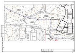 Фрагмент плана прокладки ВОЛС